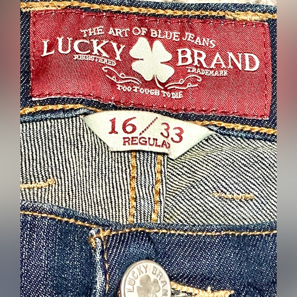 Women’s Lucky brand Sofia straight leg dark denim jeans - Picture 5 of 7